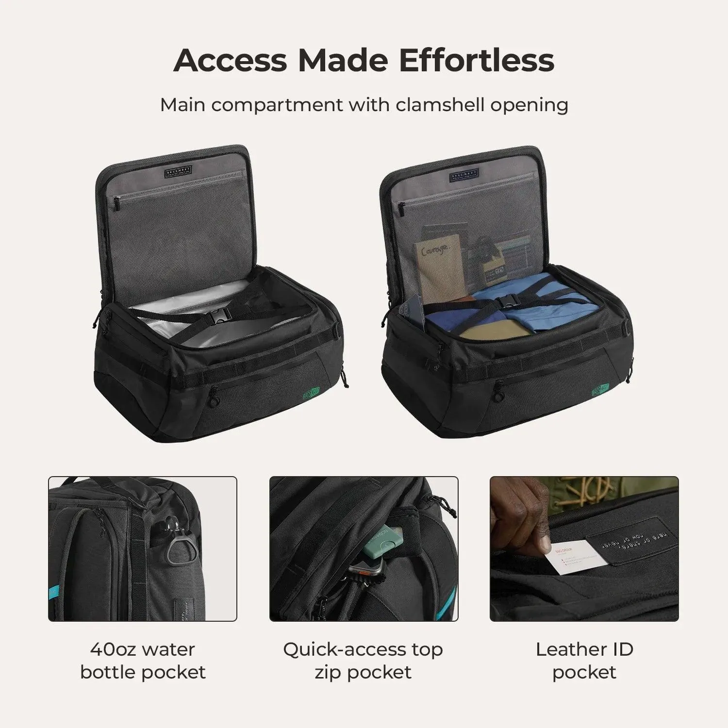 (FREE GIFT) Paz 43L Duffle Backpack - Image 26